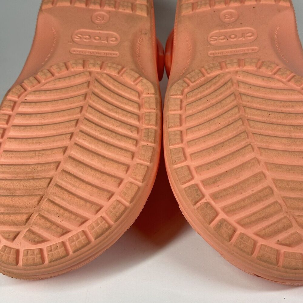 Crocs Mens Size 13 Papaya Classic Clog Mule Authentic Shoe Style 10001 - Picture 13 of 15